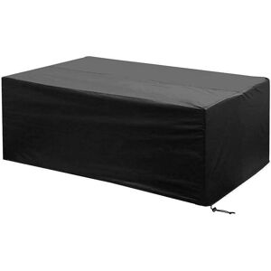 TINOR Outdoor Furniture Cover 242x162x100cm Waterproof Windproof Dustproof Oxford Cloth Black Furniture Covers with Locking Buckle Tarpaulin Garden