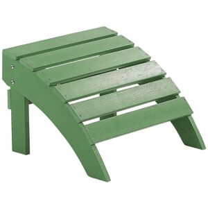 Beliani - Outdoor Garden Footstool Green Plastic Wood for Patio Yard Adirondack - Green