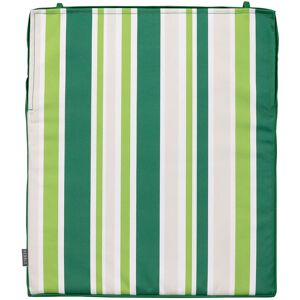 Outdoor Medium Seat Pad Cushion - Garden Print - Fibre Filled with Ties - Green