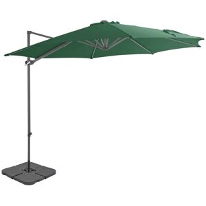 Outdoor Umbrella with Portable Base Green Vidaxl Green