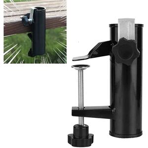 Aougo - Parasol Holder Balcony Railing Parasol Holder Balcony Clamp Bracket For Table Parasol Accessories Fixing For Balcony, Terrace Or Table