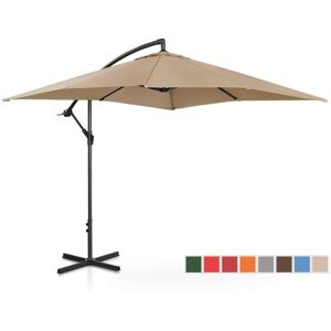 UNIPRODO Parasol Pendulum garden umbrella square 250 x 250 cm inclinable upf 50+