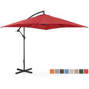 UNIPRODO Parasol Pendulum garden umbrella square 250 x 250 cm inclinable upf 50+