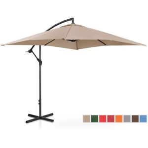 UNIPRODO Parasol Pendulum garden umbrella square 250 x 250 cm inclinable upf 50+