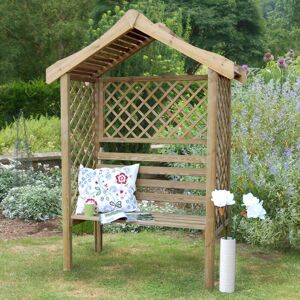 FOREST GARDEN Forest Parisienne Garden Arbour Seat 5'x2' - Pressure treated