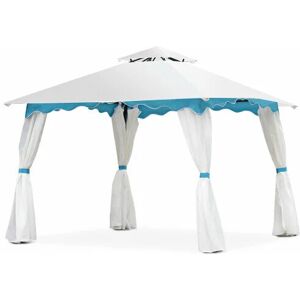 Costway - Patio Gazebo Outdoor Steel Canopy Gazebo Sun Shading Canopy Gazebo