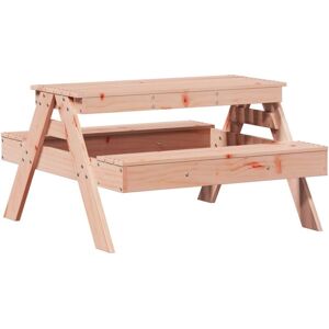 Picnic Table for Kids 88x97x52 cm Solid Wood Douglas vidaXL - Brown