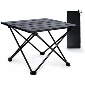 DENUOTOP Portable Camping Table, Aluminum Camping Table Outdoor Light Small Folding Camping Tables, Prefect Table for Camping Picnic Kitchen Garden Travel