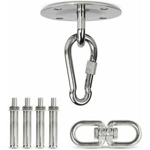 ROSE Premium Ceiling Hook - Heavy Duty Hooks for Load Up, Suitable as Hanging Chair Holder, Hammock & Punching Bag, Stainless Steel Ceiling Mount