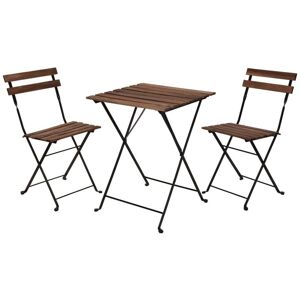 BERKFIELD HOME ProGarden Bistro Set 3 Pcs Black