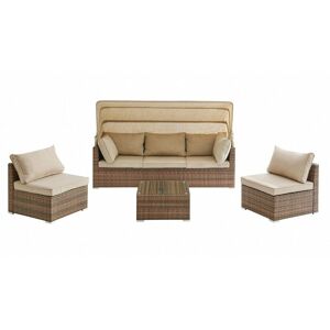 Home Detail - Rhodes Brown Sunbed Set & Cover