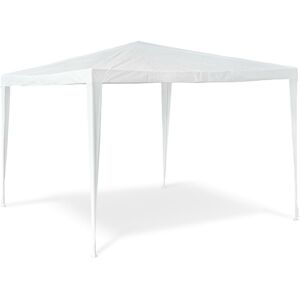 Gazebo Party Tent 2.5x3x3m Garden Canopy Pavilion Marquee, Roof, 100% pe, Tent for Festivals, Camping, Steel Frame, White - Relaxdays