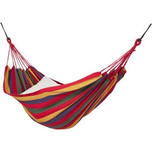 Relaxdays Hammock, XXL, Cotton, Indoor & Outdoor, 300 kg Load Capacity, for 2 People, Striped Design, 150 x 272 cm