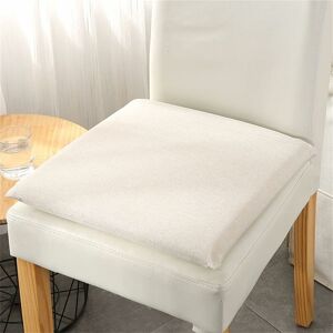 Set of 2 cushions 40x40 cm - Outdoor and indoor chair cushion 40x40 cm, Soft cushion for garden chairs, 4 cm cotton pad - white - Rhafayre