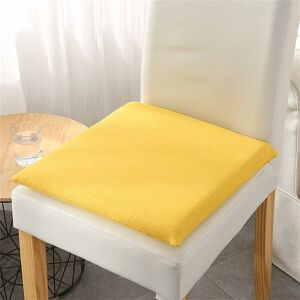 Set of 2 Cushions 40x40cm - Outdoor and Indoor Chair Cushion 40x40cm, Soft Cushion for Garden Chairs, 4cm Cotton Pad - Yellow - Rhafayre