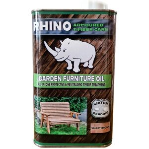 Churnet Valley Garden Furniture Ltd - Rhino Valley Garden Furniture Timber Care 1L Tin - L7 x W11 x H20 cm - Brown