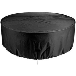 MUMU Round Garden Cover Protective Cover Round Garden Table Cover for Garden Table Waterproof and Windproof 210D Oxford Round Garden Table 120x75cm