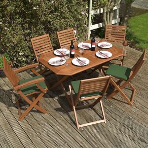 Plumley Six Seater Dining set - Brown - Rowlinson
