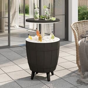 3-in-1 Ice Cooler Table Black Polypropylene - Royalton