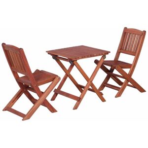 3 Piece Bistro Set for Children Solid Eucalyptus Wood - Royalton