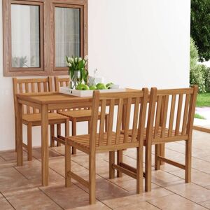 Royalton 5 Piece Garden Dining Set Solid Teak Wood