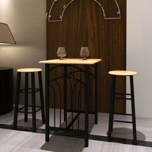 Royalton Breakfast/Dinner Table Dining Set MDF with Black