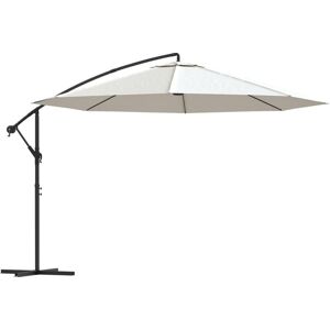 Cantilever Umbrella 3.5 m Sand White - Royalton