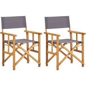 Director's Chairs 2 pcs Solid Acacia Wood - Royalton