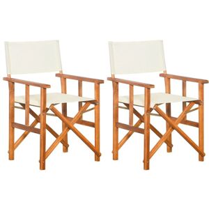 Director's Chairs 2 pcs Solid Acacia Wood - Royalton
