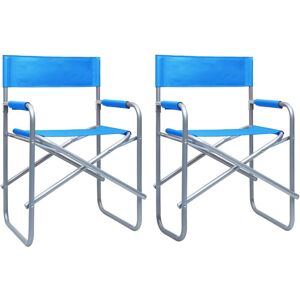 Director's Chairs 2 pcs Steel Blue - Royalton