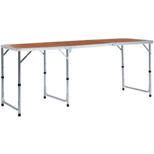 Berkfield Home - Royalton Foldable Camping Table Aluminium 180x60 cm