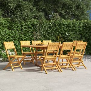 Folding Garden Chairs 8 pcs 47x61x90 cm Solid Wood Teak - Royalton