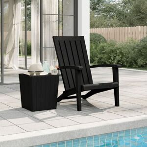 Royalton - Garden Adirondack Chair Black Polypropylene