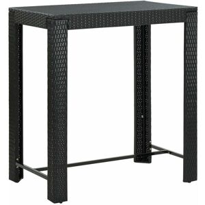 Royalton - Garden Bar Table Black 100x60.5x110.5 cm Poly Rattan