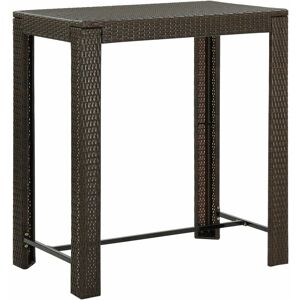 Royalton - Garden Bar Table Brown 100x60.5x110.5 cm Poly Rattan