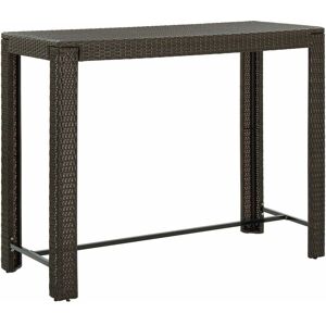 Royalton - Garden Bar Table Brown 140.5x60.5x110.5 cm Poly Rattan