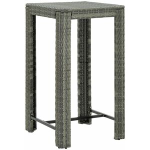 Royalton - Garden Bar Table Grey 60.5x60.5x110.5 cm Poly Rattan