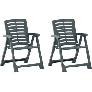 Royalton - Garden Chairs 2 pcs Plastic Green