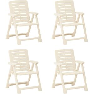 Royalton - Garden Chairs 4 pcs Plastic White