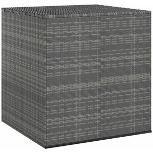 BERKFIELD HOME Royalton Garden Cushion Box PE Rattan 100x97.5x104 cm Grey