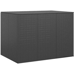 BERKFIELD HOME Royalton Garden Cushion Box pe Rattan 145x100x103 cm Black