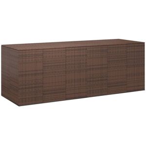 BERKFIELD HOME Royalton Garden Cushion Box pe Rattan 291x100.5x104 cm Brown