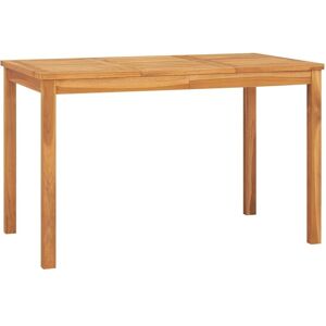 Garden Dining Table 120x70x77 cm Solid Teak Wood - Royalton