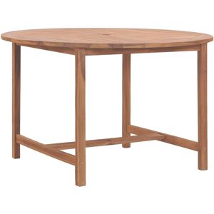 Garden Dining Table Ø110x75 cm Solid Wood Teak - Royalton