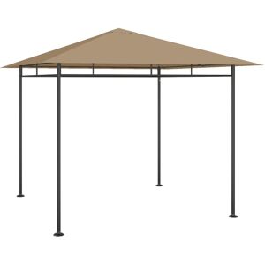 Royalton - Gazebo 3x3x2.7 m Taupe 180 g/m²