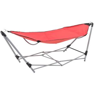 BERKFIELD HOME Royalton Hammock with Foldable Stand Red