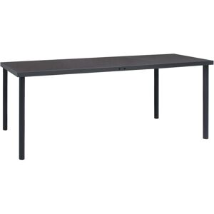 Outdoor Dining Table Anthracite 190x90x74 cm Steel - Royalton