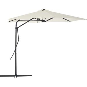 Royalton - Outdoor Parasol with Steel Pole 300 cm Sand