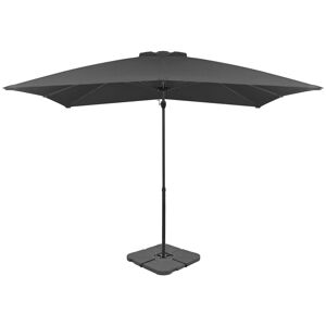 Outdoor Umbrella with Portable Base Anthracite - Royalton