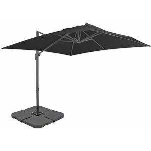 Outdoor Umbrella with Portable Base Anthracite - Royalton